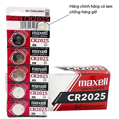 Pin Maxell Lithium CR2025 - 3V