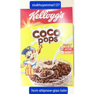 Hộp 220 gr Ngũ cốc ăn sáng kellogg's coco pops.