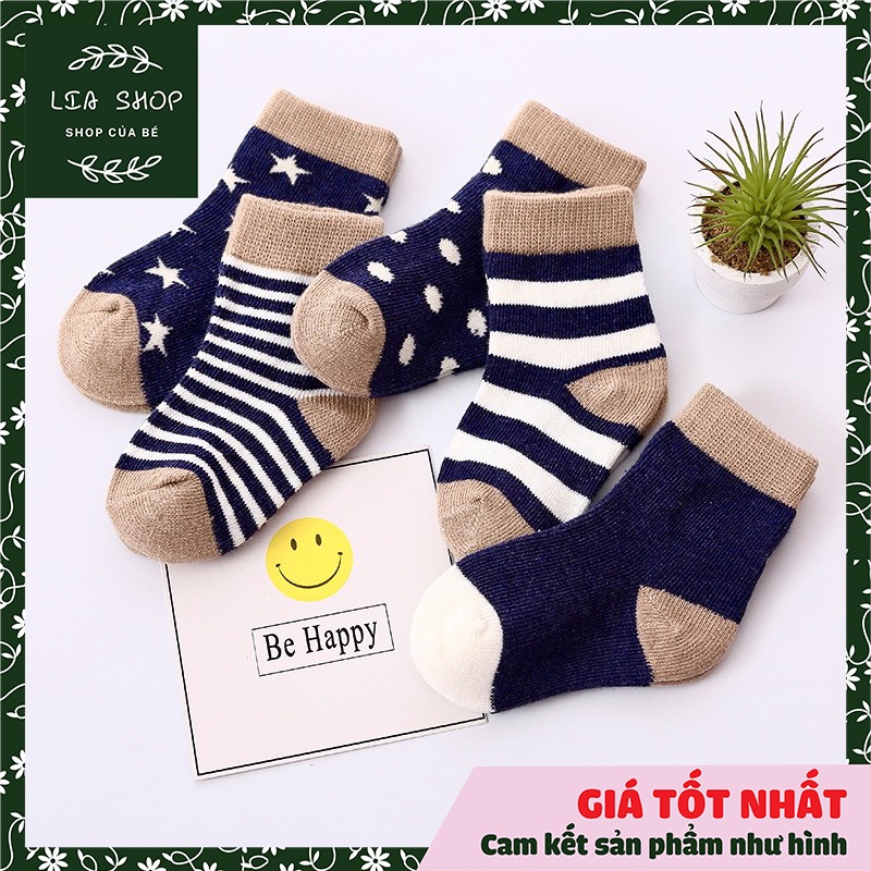 Set 5 đôi tất trẻ em cute đáng yêu cho bé