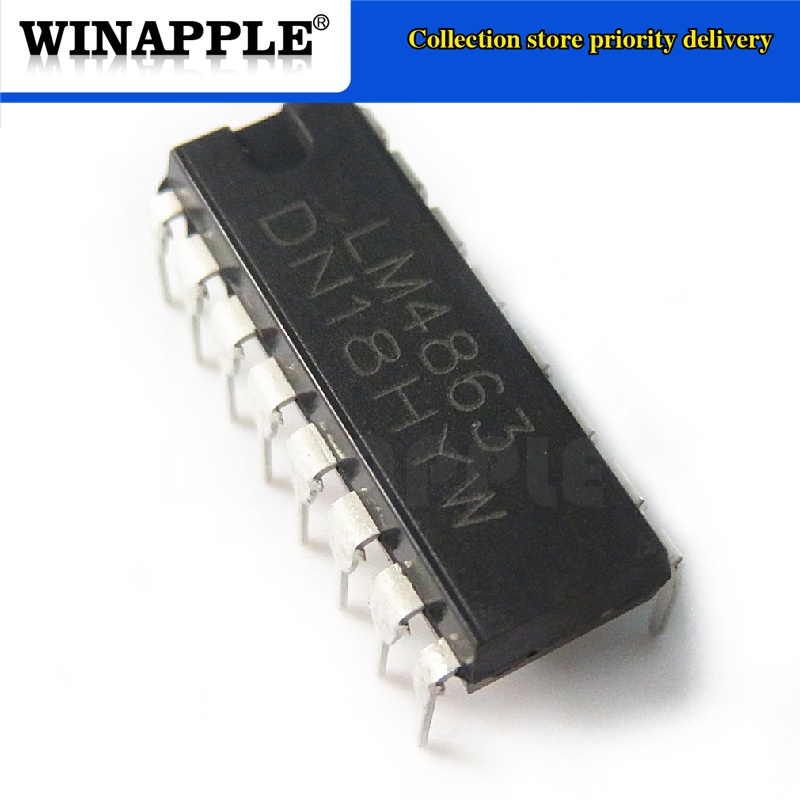 10 Cái / lốc LM4863D LM4863N LM4863P LM4863 DIP16 IC khuếch đại âm thanh hai chiều
