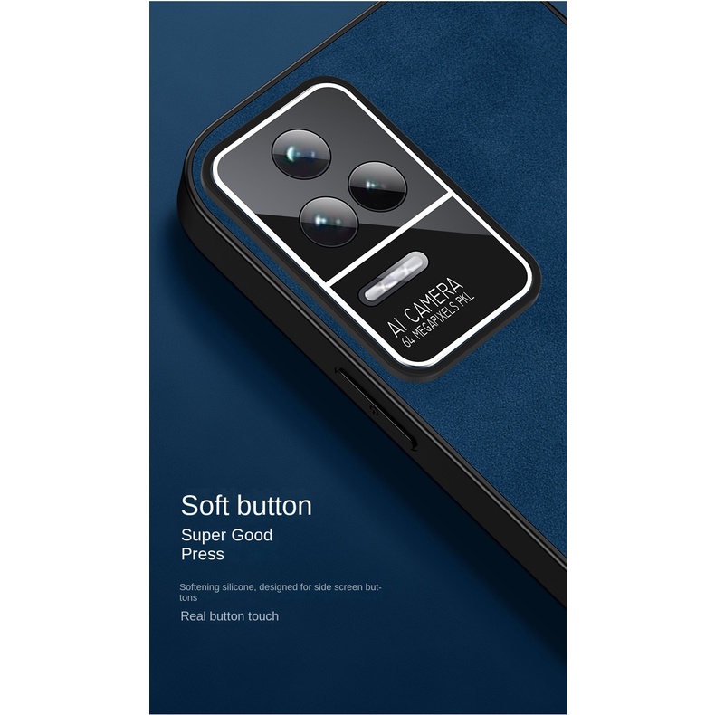 Ốp Điện Thoại Da Mềm Chống Sốc Bảo Vệ Ống Kính Máy Ảnh Toàn Diện Cho Redmi K50 Pro K40S K40 Pro POCO F3