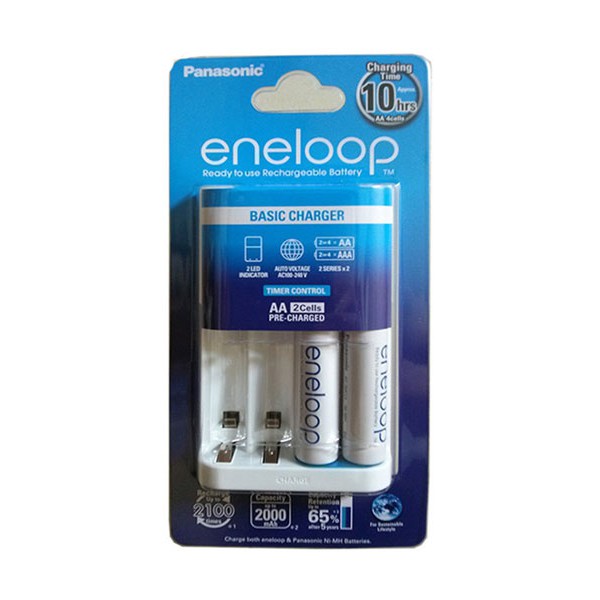 Bộ sạc Eneloop kèm 2 Pin AA