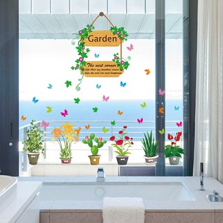 decal dán tường khu vườn xanh
