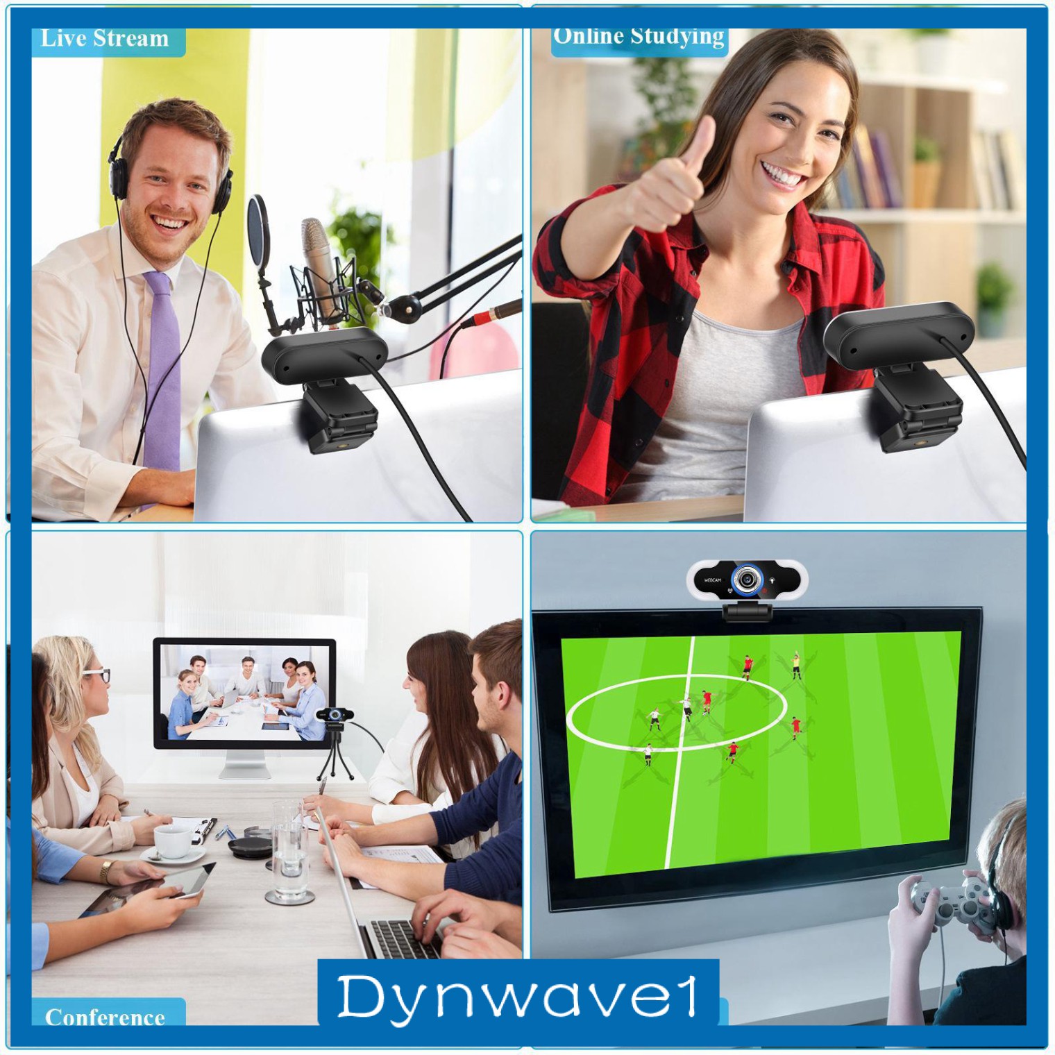 Webcam Camera 1080p 2mp Hd Cổng Usb 2.0 Kèm Micro Cho Máy Tính