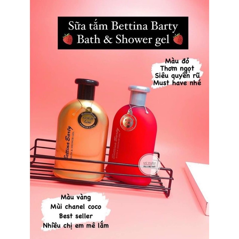 Sữa Tắm Tinh Dầu Nước Hoa Bettina Barty Bath And Shower Gel 500ml Đức | WebRaoVat - webraovat.net.vn