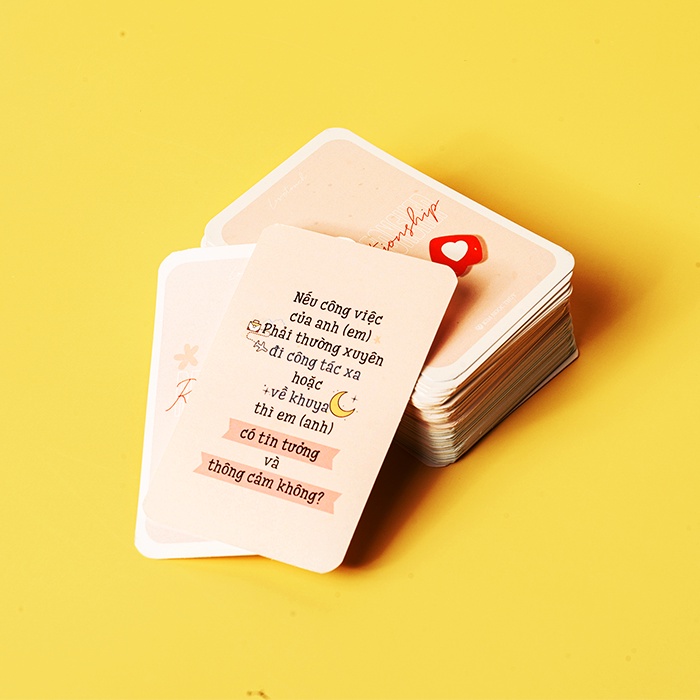 Bộ Bài Tình Yêu Game Card Love Touch - Drinking Game Cặp Đôi Thấu Hiểu Đối Phương,Sản Phẩm Couple Game Của Kim Ngọc Thủy