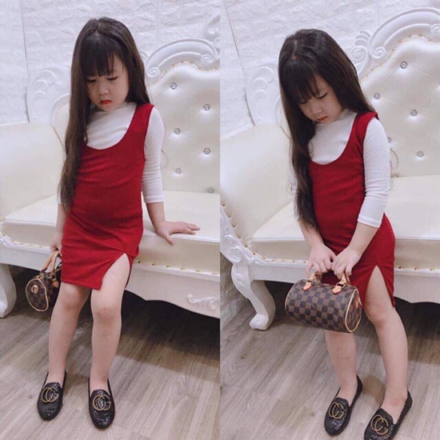 Váy sọc thô be gái