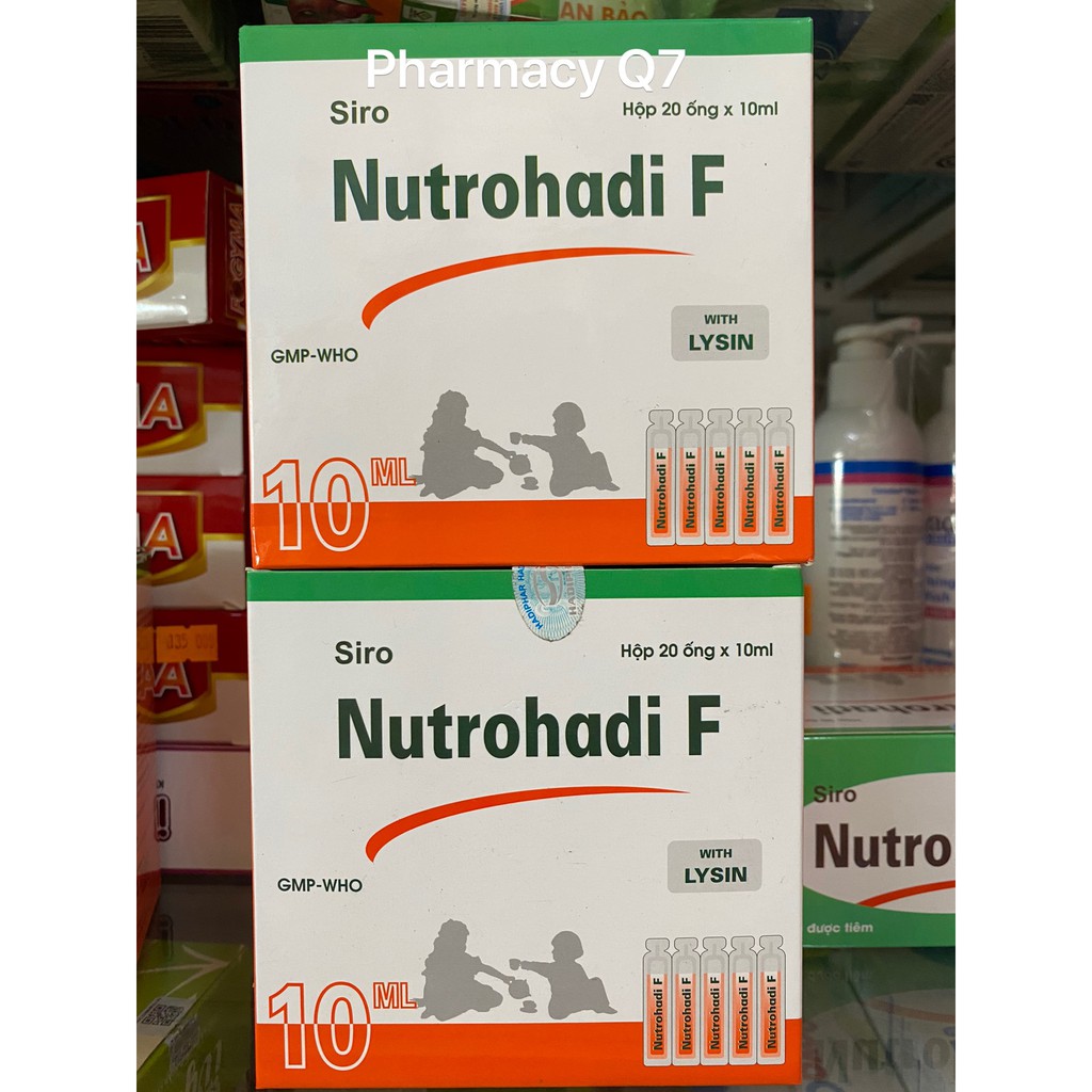 ✅ CHÍNH HÃNG NUTROHADY F NUTROHADY HỘP 20 ỐNG X 10ML