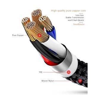 3 In 1 Fast Charge Type C Micro USB Apple Lightning Cable