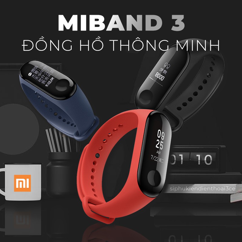 Vòng tay thông minh XiaoMi Miband 3 – chống nước, hỗ trợ theo dõi nhịp tim