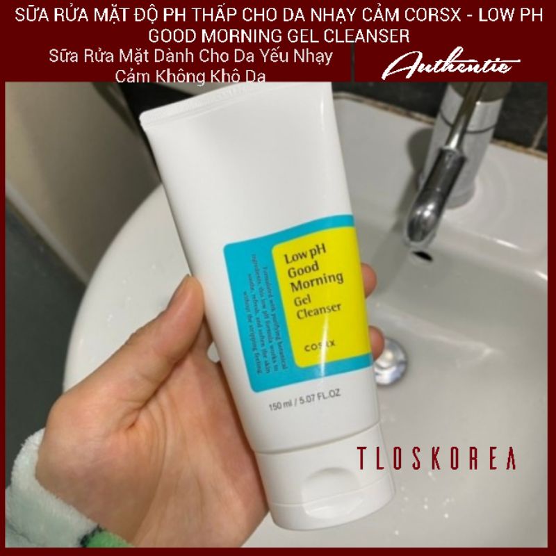 [2023.11]Da Yếu - Da Nhạy Cảm -Sữa Rửa Mặt Cosrx Low Ph Good Morning Gel Cleanser 150Ml - Cosrx