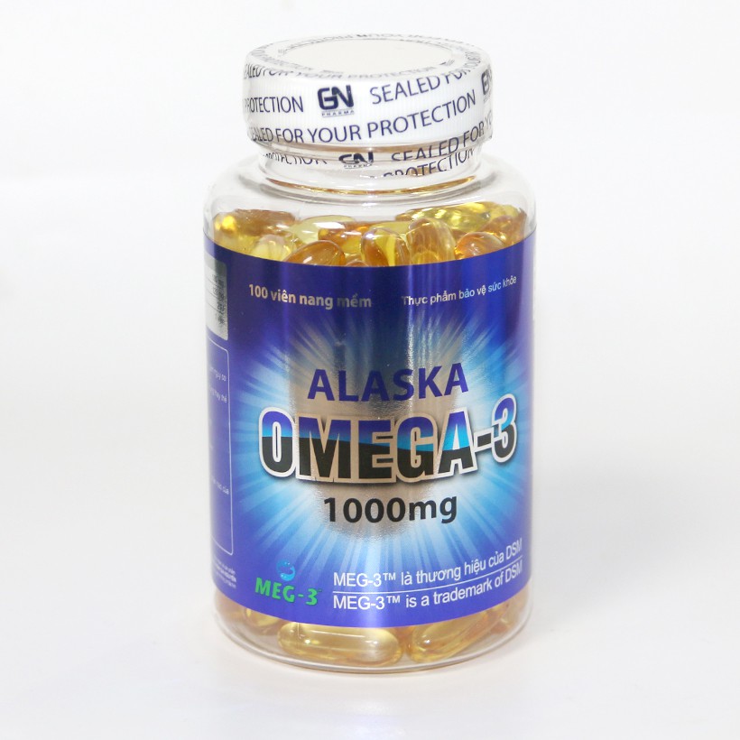 [Chính hãng - Dược Việt Đức] Thực phẩm bảo vệ sức khỏe Alaska Omega 3 tăng cường thị lực - lọ 100 viên