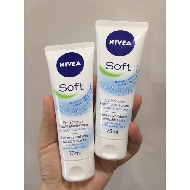 KEM DƯỠNG ẨM NIVEA SOFT DẠNG TUÝP 75ml