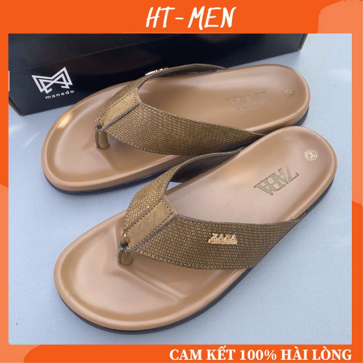 Dép Nam Xỏ Ngón Quai Kẹp Thời Trang Đế Cao Su Đúc Siêu Bền Bỉ Full Box