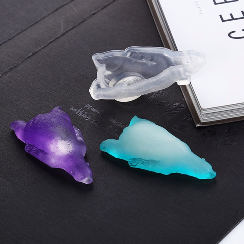 Khuôn Nhựa Silicone Hình Gấu Bắc Cực Ba Chiều Làm Đồ Thủ Công Trang Trí