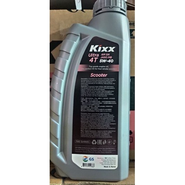 Thùng nhớt xe máy tay ga, tổng hợp 100% - KIXX SN 5W30 800ml* 12chai