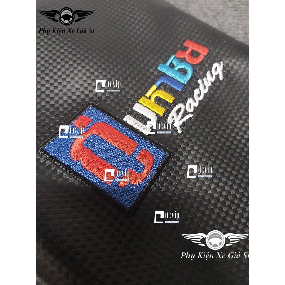 [Giá Hủy Diệt] - 3813 Da Yên Xe Máy Thái Carbon Logo Thêu MS3813