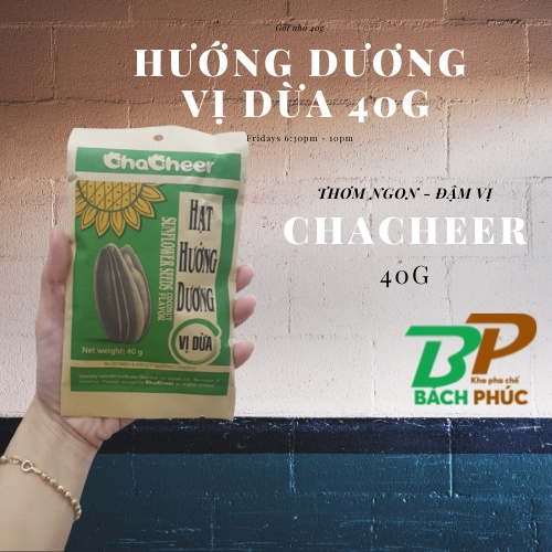 1 Gói Hạt Hướng Dương Dừa Chacheer Hướng dương Vị Dừa 40g