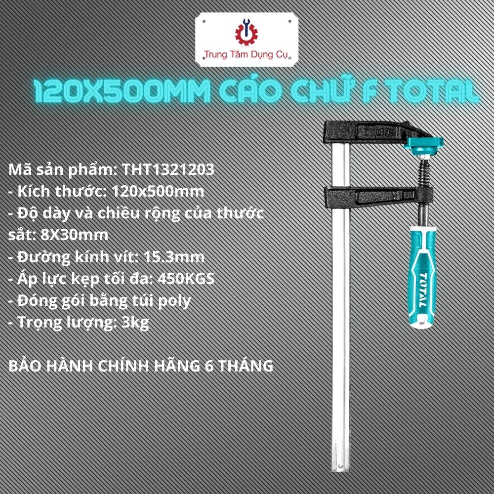 120x500mm Cảo chữ F Total THT1321203