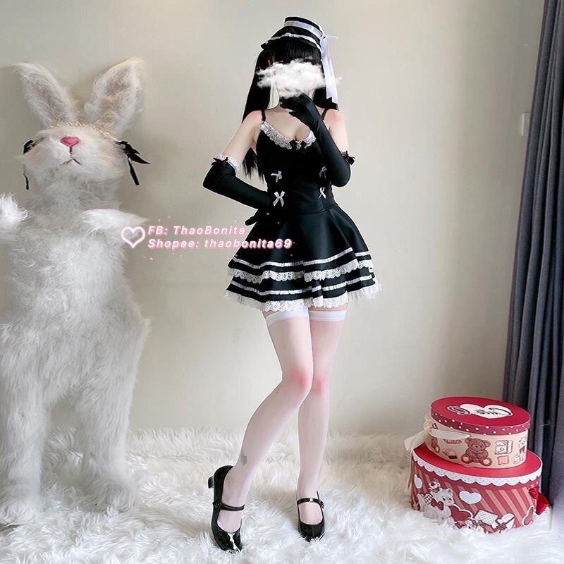 Set LOLITA Cực Xinh Cao Cấp. SHIP HOẢ TỐC TPHCM. Đồ Ngủ Cosplay Sexy. ThaoBonita T012