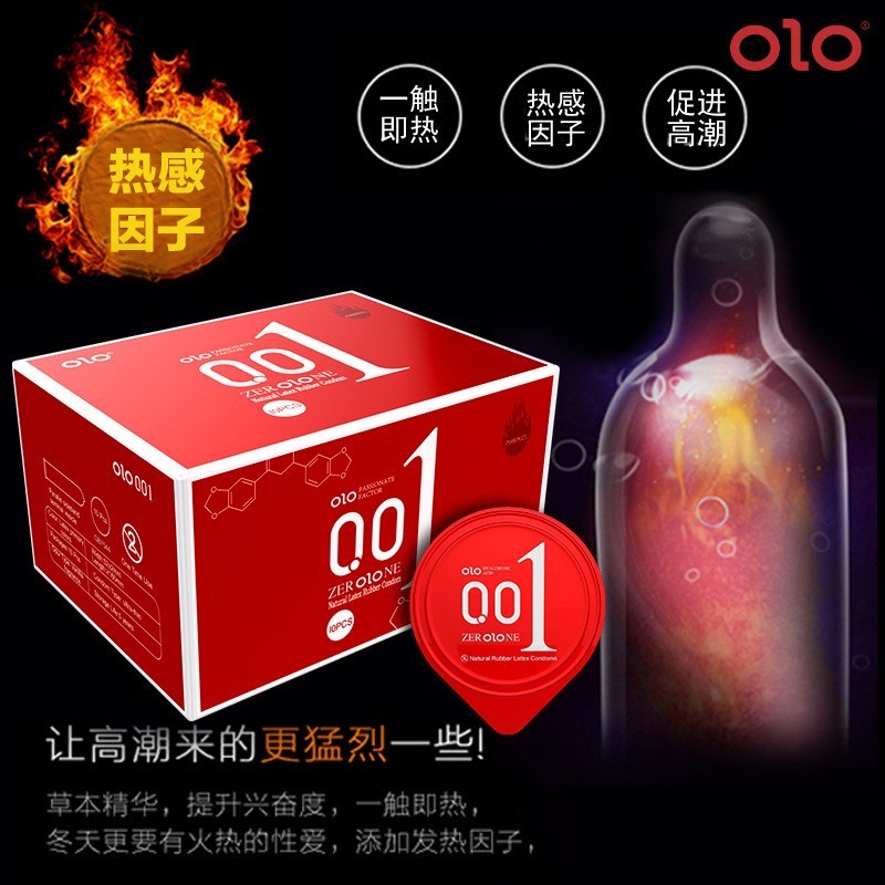 Bao Cao Su Siêu Mỏng 0.01 Olo Truyền Nhiệt Ấm Áp Hộp 10 Bcs