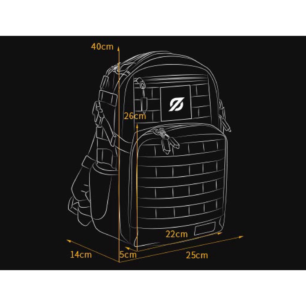 Ba lô chiến thuật Sector Seven đa năng phong cách quân đội