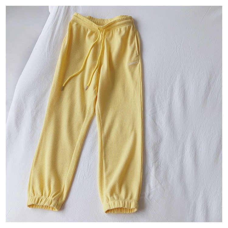 NRVP Quần Thể Thao Nữ Ống Rộng Phong Cách Đường Phố Hàn Quốc Mới