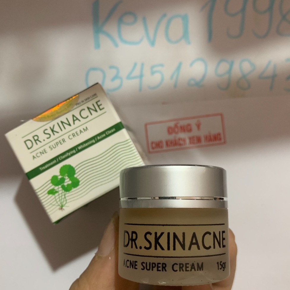 Kem Sạch Mụn DR.SKINACNE Giúp Dưỡng Trắng Da, Xóa Thâm, Liền Sẹo Cho Mọi Loại Da Không Gây Kích Ứng (15g)