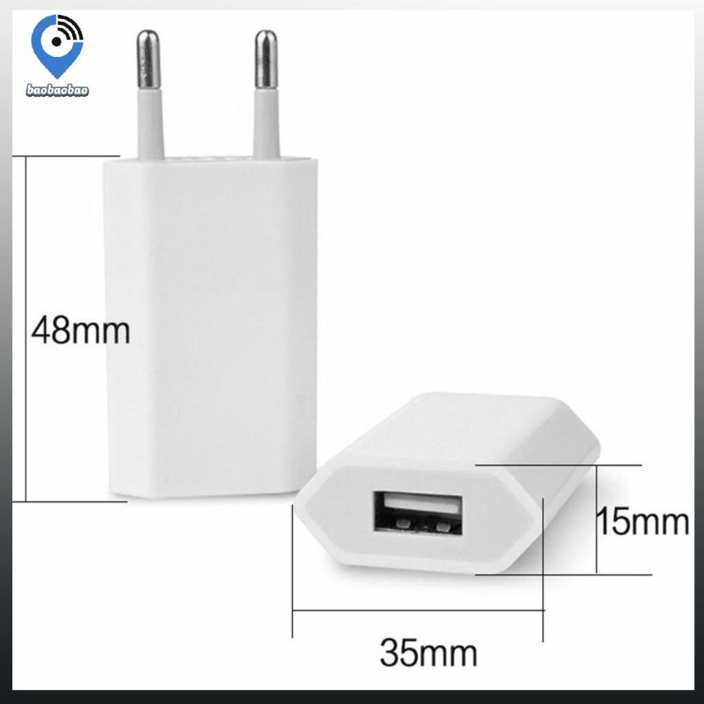 USB Cable Wall Travel Charger Power Adapter USB C 500ma Cable EU Plug