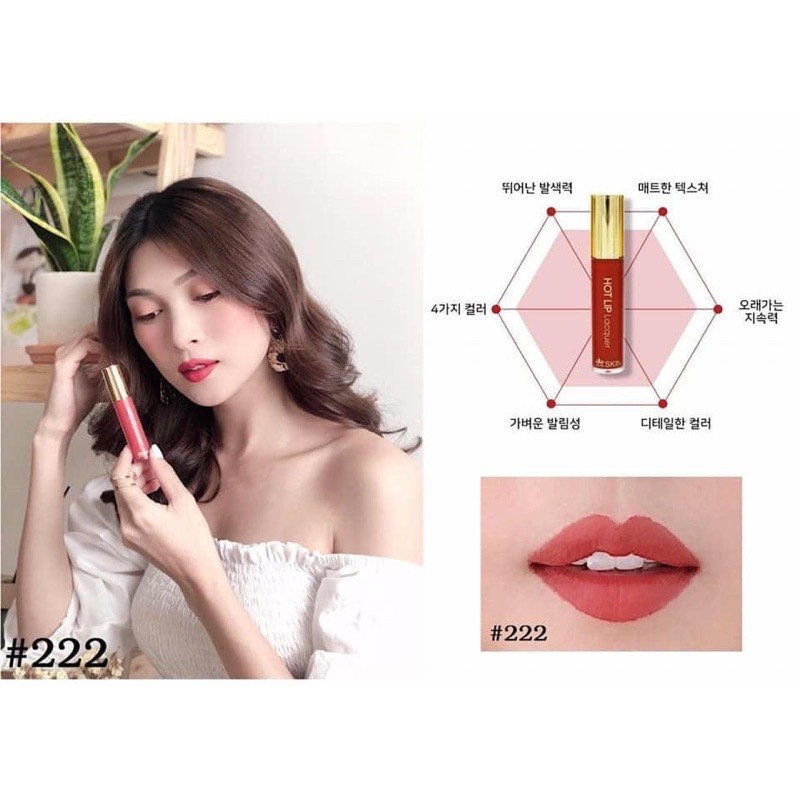 Son Kem Lì Hot Lip Lacquer Zelyn Skin cam kết chính hãng Hàn