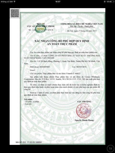 VitaminE đỏ Zenvita 400mg Nga 30v