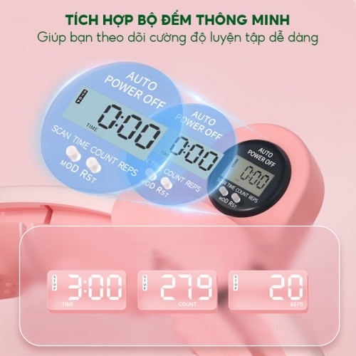 Vòng lắc eo tự đếm số vòng thông minh Booster BLZW03- 110cm