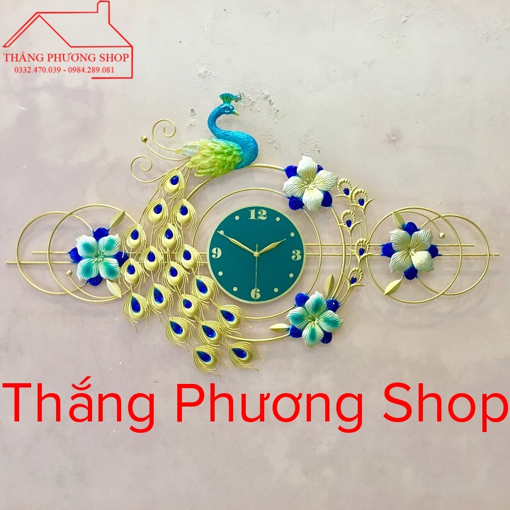 Đồng Hồ Treo Tường Chim Công Hoàng Hậu Kiêu Sa TP-009 (Hàng Chính Hãng)