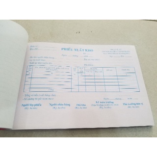 phiếu xuất kho 3 liên