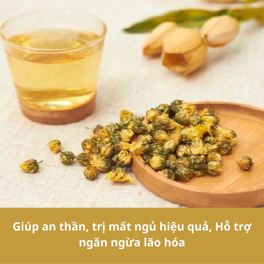 ✅ Trà Hoa Cúc Sấy Khô Nguyên Bông, Cúc Nụ Kim Cương Thanh Nhiệt, Giải Độc, Mát Gan, Sáng Mắt