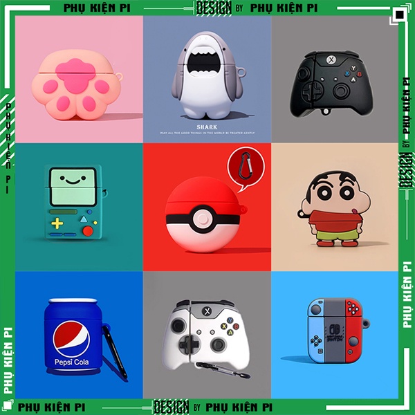 Vỏ ốp case Airpods 1/2 bảo vệ bao đựng tai nghe không dây bluetooth 1/2/Pro/i12/i9/i7/tws chống va đập