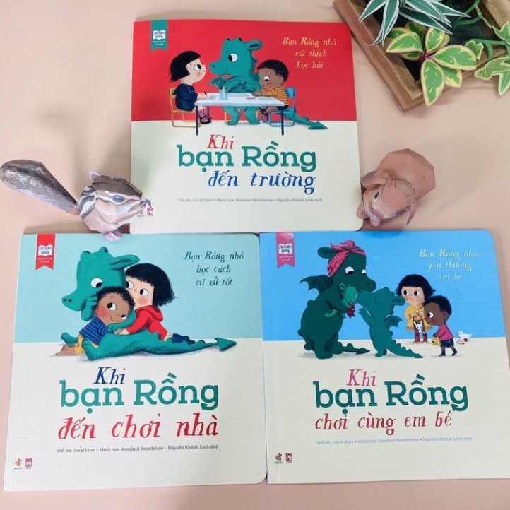 Bộ 3 Quyển Sách Kỹ Năng - Bạn Rồng Học Cách Ứng Xử ( Picture Book 3-6 tuổi )