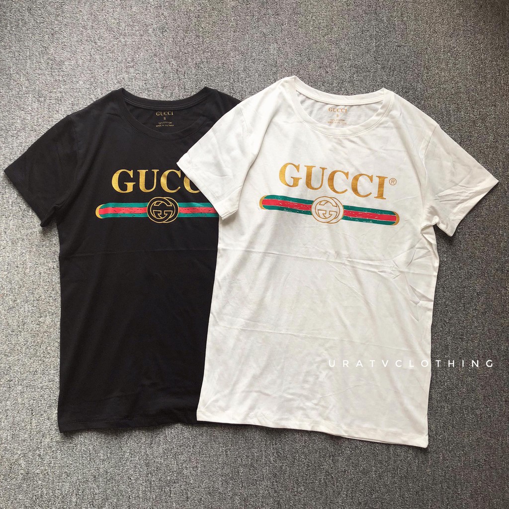 [FREESHIP] ÁO THUN nữ tay ngắn vintage in GUCCl