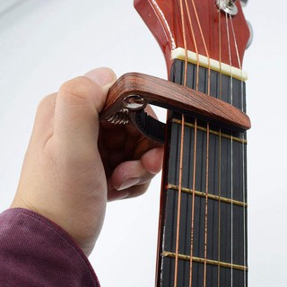 Capo kẹp cần đàn guitar bằng gỗ