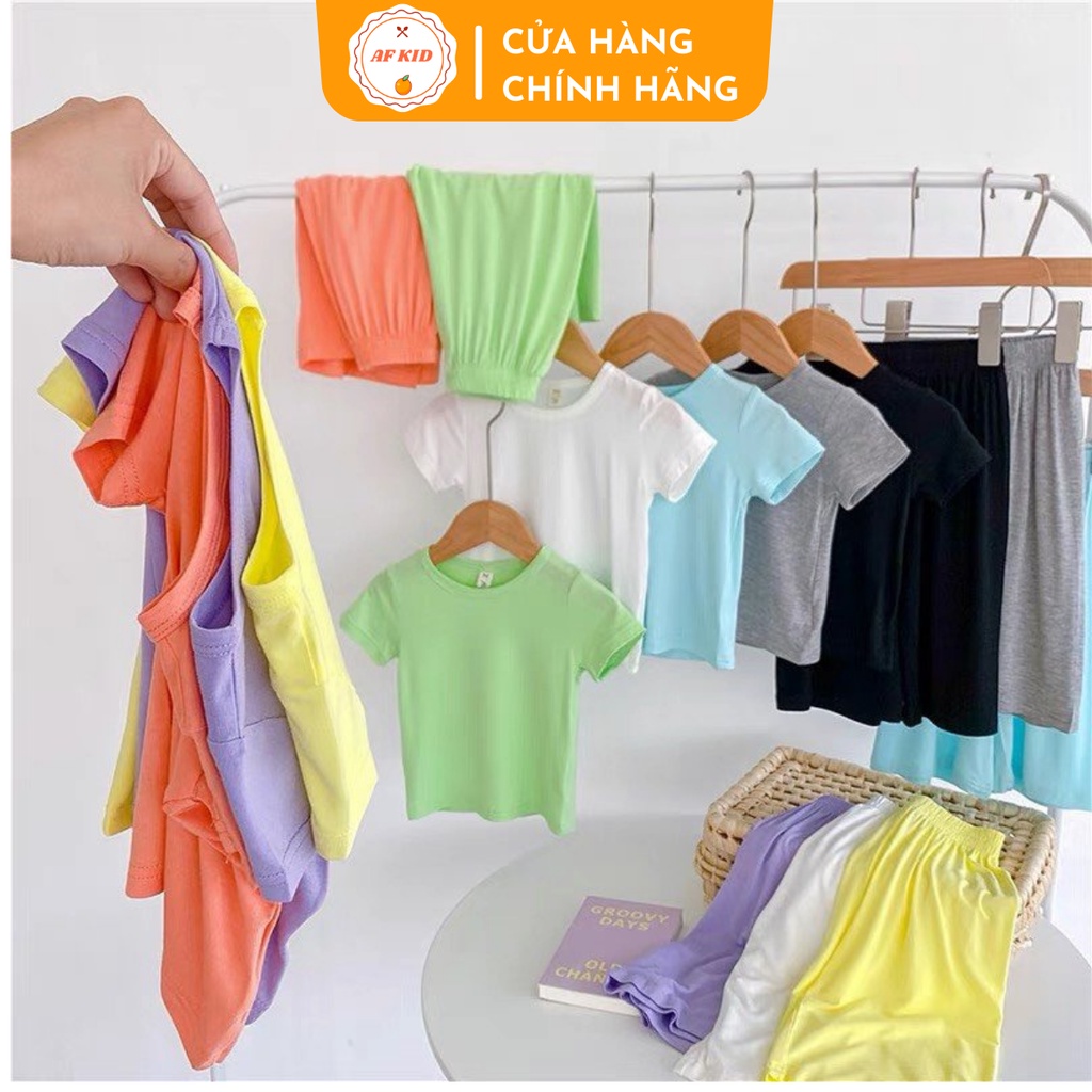 Bộ quần áo trẻ em Minky Mom Multi Korea quần ống rộng nhiều màu cho bé chất thun lạnh siêu mềm mịn mát