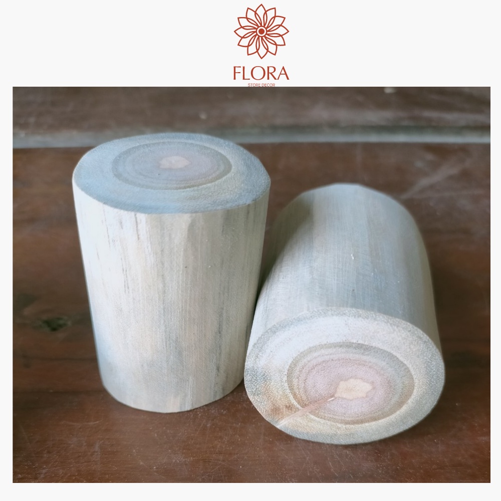 Khoanh gỗ tròn trang trí decor nhà cửa , chụp hình, giáng sinh