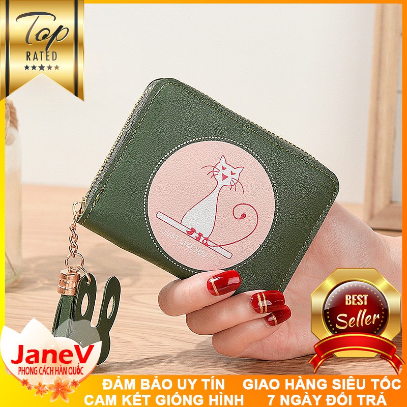 [8 MÀU] Ví Nữ Mini Ngắn Cầm Tay Dễ Thương Nữ Tính Hàn Quốc TVNN237 | BigBuy360 - bigbuy360.vn