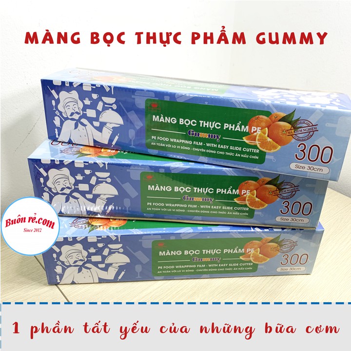 Màng bọc thực phẩm thức ăn PE Gummy an toàn cho sức khỏe _ 01223_ buonrecom