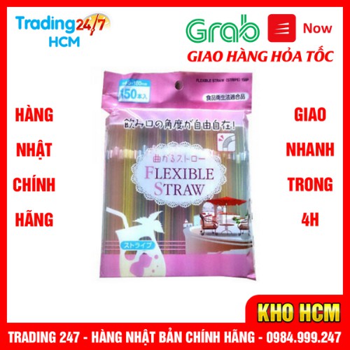 [Giao hàng HCM - 4h ] Set 150 ống hút cao cấp Flexible straw - NỘI ĐỊA NHẬT BẢN