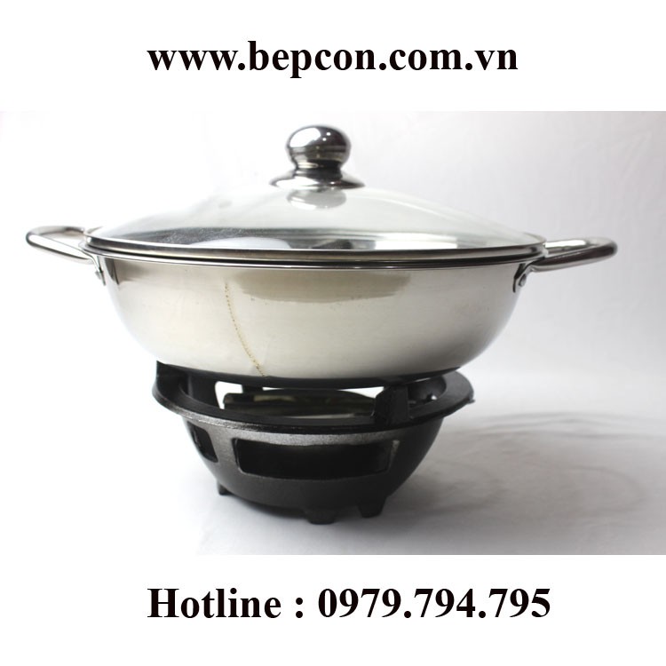 Bếp Cồn  ⚡ Freeship ⚡Giảm 30K Khi Mua ComBo Bếp Cồn Tô & Nồi Lẩu Hotpot size 28cm