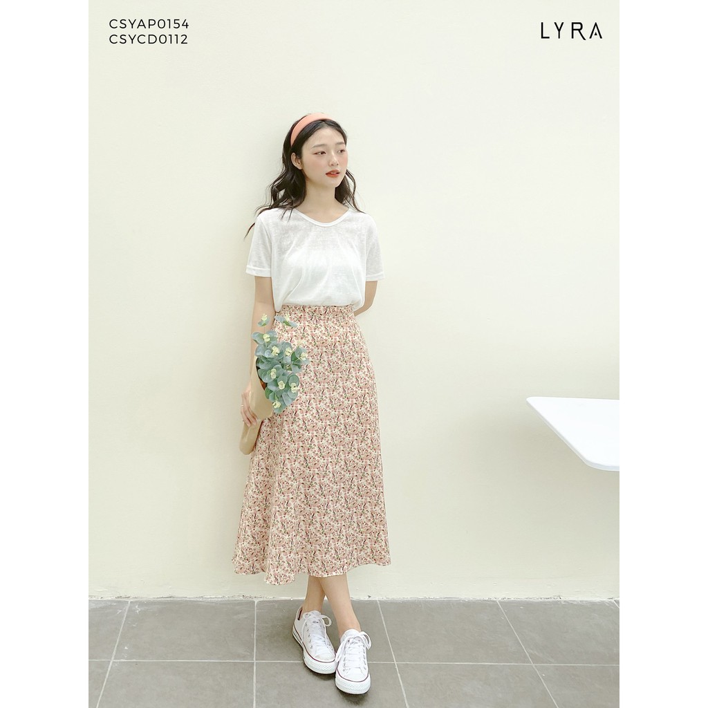 Chân váy dài hoa nhí LYRA, voan mềm họa tiết vintage nhiều màu nhẹ nhàng nữ tính-CSYCD0112 | BigBuy360 - bigbuy360.vn