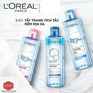 Nước tẩy trang Loreal Micellar Water 400ml