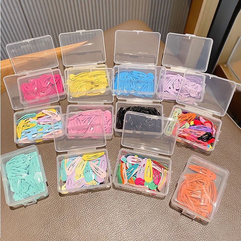 Set 50 kẹp tóc BB màu sắc độc đáo phong cách ngọt ngào