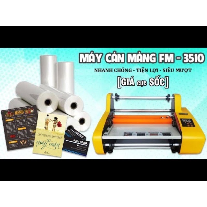 Máy Cán Cuộn Màng Nhiệt FM-3510 Rulo Lớn