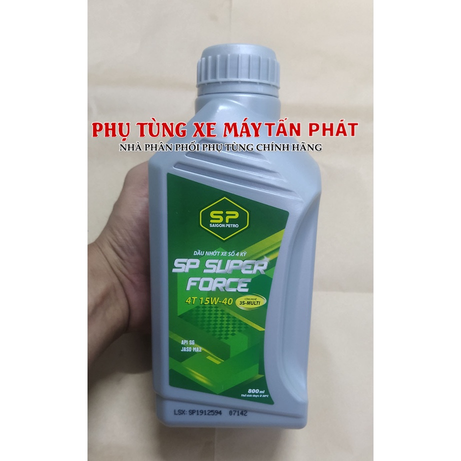 Dầu Nhớt Xe Số SP SUPER FORCE 4T SG 15W-40 800ML (0.8Lít) CAO CẤP